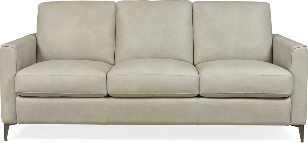 Grey leather sleeper on sale sofa